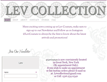 Tablet Screenshot of levcollection.com